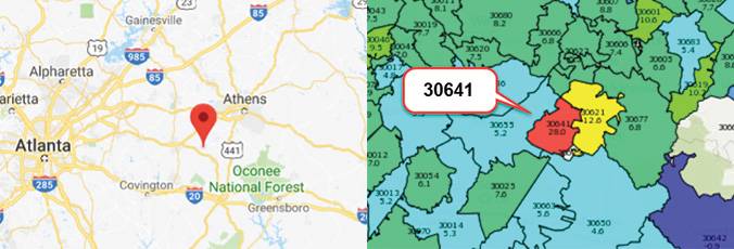 Hottest Zip Codes for Real EstateInvesting #2.Good Hope, Georgia 30641