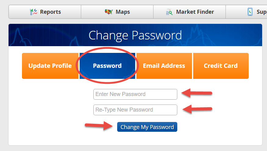Change My Password - Step 2