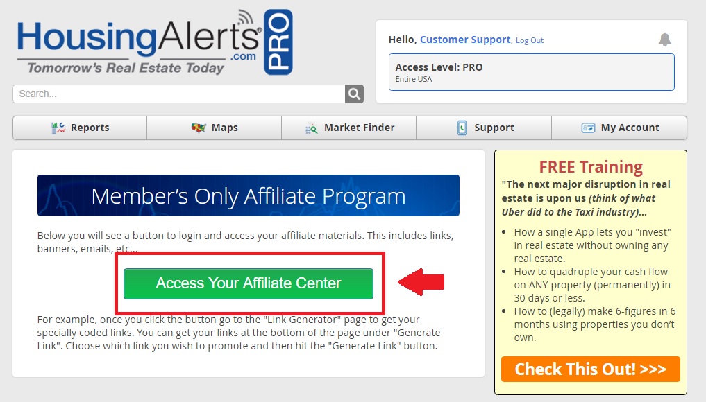 Affiliate Program - Where do I login?